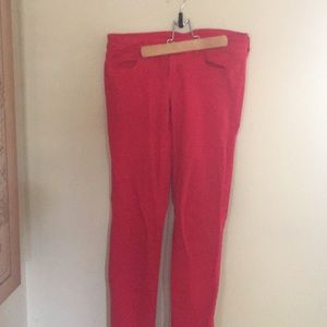 Red jeans